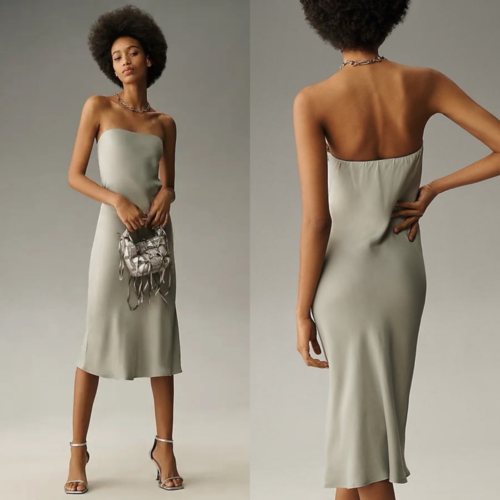 Anthropologie Slip Midi Dress